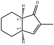 1H-Inden-1-one, 3a,4,5,6,7,7a-hexahydro-2-methyl-, (3aR,7aR)-rel- (9CI) 구조식 이미지