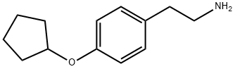 2-[4-(cyclopentyloxy)phenyl]ethanamine Structure