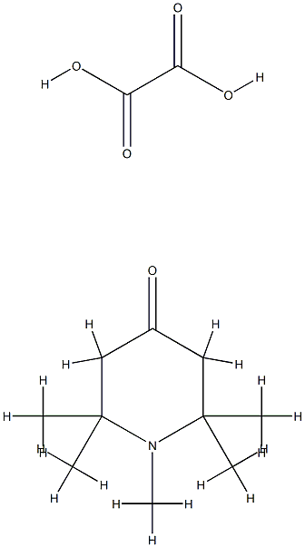 oxalic acid, 1,2,2,6,6-pentamethylpiperidin-4-one 구조식 이미지