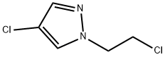 1H-Pyrazole,4-chloro-1-(2-chloroethyl)-(9CI) Structure