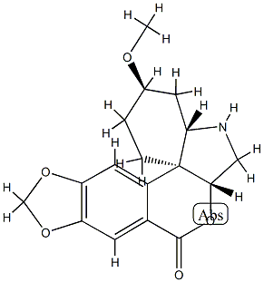 (6aβ)-5-Demethyl-6a-deoxy-1,2-dihydro-8-oxotazettine 구조식 이미지