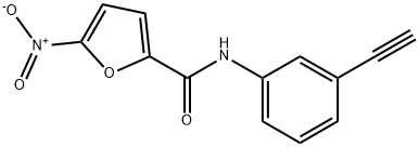 2-Furancarboxamide,N-(3-ethynylphenyl)-5-nitro-(9CI) 구조식 이미지