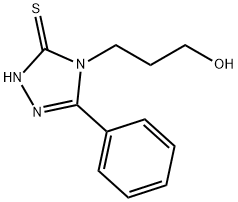 3-(3-phenyl-5-sulfanyl-4H-1,2,4-triazol-4-yl)-1-propanol 구조식 이미지