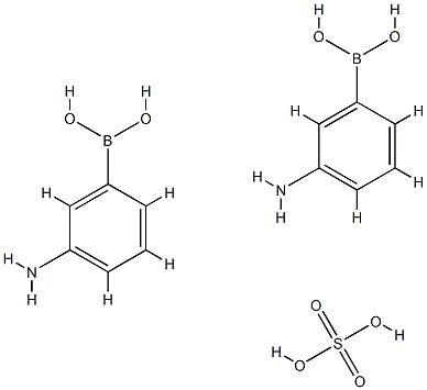 3-Aminobenzeneboronic acid hemisulfate salt 구조식 이미지