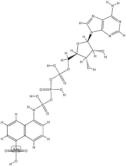 ATP-1-aminonaphthalene-5-sulfonate 구조식 이미지