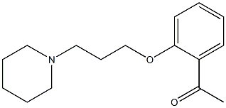 1-{2-[3-(1-piperidinyl)propoxy]phenyl}ethanone Structure