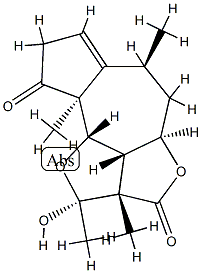 (2S)-2a,4aα,5,6,8,9a,9bβ,9cβ-Octahydro-2α-hydroxy-2,2aβ,6β,9aα-tetramethyl-2H-1,4-dioxadicyclopent[cd,f]azulene-3,9-dione 구조식 이미지