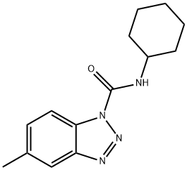 1H-Benzotriazole-1-carboxamide,N-cyclohexyl-5-methyl-(9CI) 구조식 이미지
