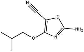 5-Thiazolecarbonitrile,2-amino-4-(2-methylpropoxy)-(9CI) 구조식 이미지