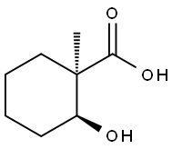 Cyclohexanecarboxylic acid, 2-hydroxy-1-methyl-, (1R,2S)-rel- (9CI) Structure