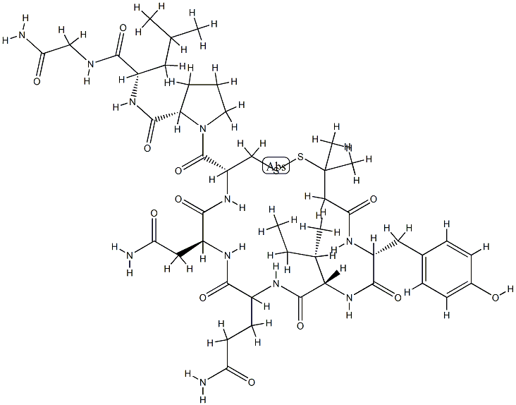 oxytocin, 1-deaminopenicillamine- Structure