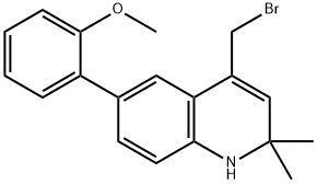 4-broMoMethyl-6-(2-Methoxybiphenyl)-2,2,-diMethyl-1,2-dihydroquinoline 구조식 이미지