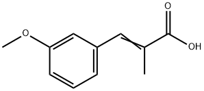 2-Propenoic acid, 3-(3-Methoxyphenyl)-2-Methyl- 구조식 이미지