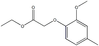 ethyl 2-(2-methoxy-4-methylphenoxy)acetate Structure