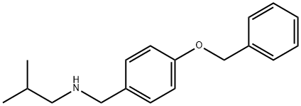 {[4-(benzyloxy)phenyl]methyl}(2-methylpropyl)amine Structure