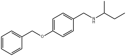 {[4-(benzyloxy)phenyl]methyl}(butan-2-yl)amine 구조식 이미지