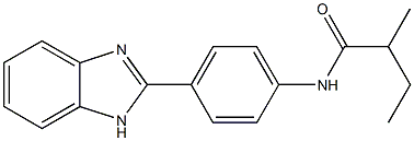 N-[4-(1H-benzimidazol-2-yl)phenyl]-2-methylbutanamide 구조식 이미지