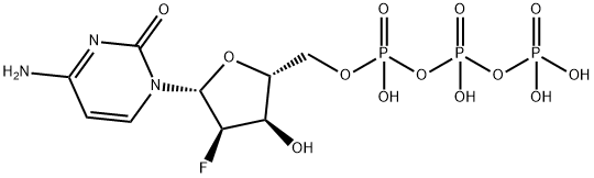 Cytidine 5'-(tetrahydrogen triphosphate), 2'-deoxy-2'-fluoro- 구조식 이미지