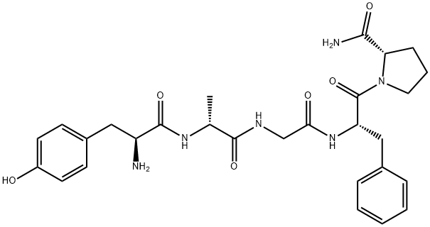enkephalin, Ala(2)-ProNH2(5)- Structure