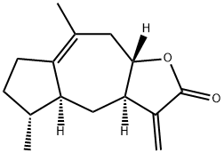 (3aR)-3aα,4,4aα,5,6,7,9,9aβ-Octahydro-5α,8-dimethyl-3-methyleneazuleno[6,5-b]furan-2(3H)-one 구조식 이미지