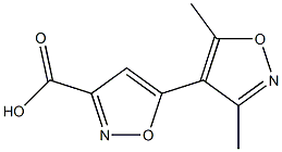 5-(3,5-dimethylisoxazol-4-yl)isoxazole-3-carboxylic acid 구조식 이미지