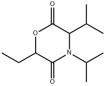 2,5-Morpholinedione,6-ethyl-3,4-diisopropyl-(5CI) Structure