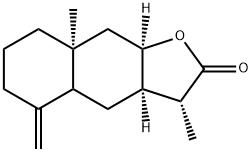 (3R)-3aα,4,4aβ,5,6,7,8,8a,9,9aα-Decahydro-3α,8aα-dimethyl-5-methylenenaphtho[2,3-b]furan-2(3H)-one 구조식 이미지