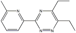 1,2,4-Triazine,5,6-diethyl-3-(6-methyl-2-pyridinyl)-(9CI) Structure