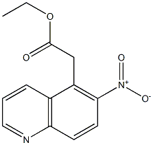 ethyl 2-(6-nitroquinolin-5-yl)acetate Structure