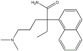 α-[3-(Dimethylamino)propyl]-α-ethyl-1-naphthaleneacetamide Structure