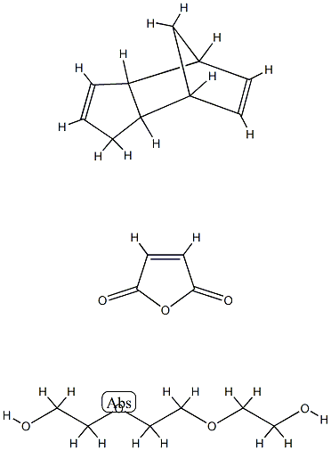 2,5-Furandione, polymer with 2,2'- [1,2-ethanediylbis(oxy)] bis [ethanol] and 3a, 4, 7, 7a-tetrahydro-4, 7-methano-1H-indene 구조식 이미지