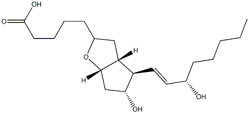 (13E,15S)-6,9α-Epoxy-11α,15-dihydroxyprost-13-en-1-oic acid 구조식 이미지