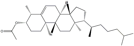 4β-Methylcholest-5-en-3β-ol acetate 구조식 이미지