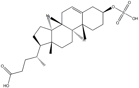 3-hydroxy-5-cholen-24-oic acid 3-sulfate ester 구조식 이미지