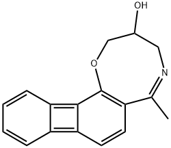 3,4-Dihydro-6-methyl-2H-biphenyleno[1,2-b]-1,5-oxazocin-3-ol 구조식 이미지