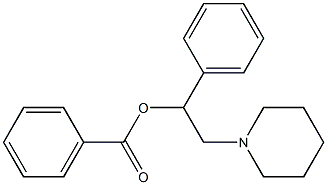 1-Phenyl-2-piperidinoethyl=benzoate Structure