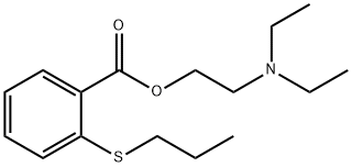 2-(디에틸아미노)에틸=o-(프로필티오)벤조에이트 구조식 이미지