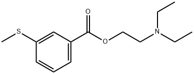 2-(Diethylamino)ethyl=m-(methylthio)benzoate 구조식 이미지