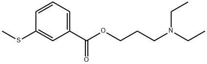 3-(Diethylamino)propyl=m-(methylthio)benzoate 구조식 이미지