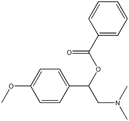 2-(Dimethylamino)-1-(p-methoxyphenyl)ethyl=benzoate Structure