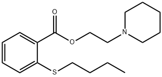 2-Piperidinoethyl=o-(butylthio)benzoate 구조식 이미지