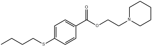 2-피페리디노에틸=p-(부틸티오)벤조에이트 구조식 이미지