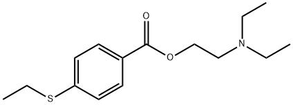 2-(Diethylamino)ethyl=p-(ethylthio)benzoate Structure