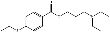 3-(Diethylamino)propyl=p-(ethylthio)benzoate 구조식 이미지