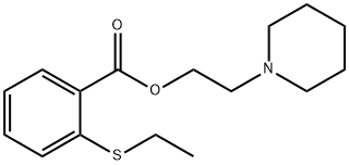 2-Piperidinoethyl=o-(ethylthio)benzoate 구조식 이미지