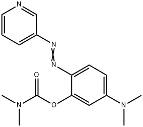 5-(디메틸아미노)-2-(3-피리딜아조)페닐=N,N-디메틸카르바메이트 구조식 이미지