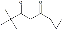 1-cyclopropyl-4,4-dimethylpentane-1,3-dione 구조식 이미지