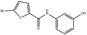5-bromo-N-(3-hydroxyphenyl)furan-2-carboxamide 구조식 이미지