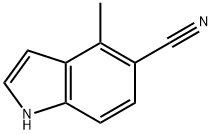 1H-Indole-5-carbonitrile,4-methyl-(9CI) 구조식 이미지