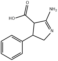 2H-Pyrrole-4-carboxylicacid,5-amino-3,4-dihydro-3-phenyl-(9CI) Structure